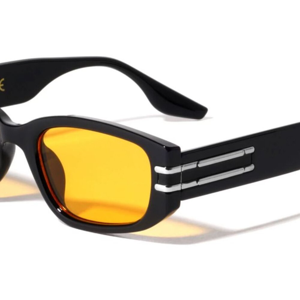 Women Sunglasses Celebrity Style Yellow Lens Elegant Small Frame Lentes Gafas